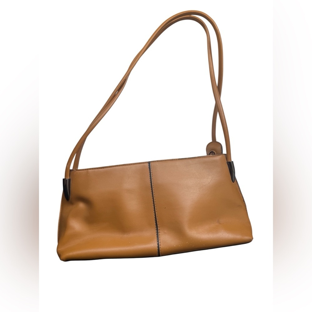 Y2k Style Faux Leather Bag Tan Small Size